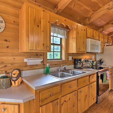 Quaint Log Cabin With Views Near West Jefferson Warrensville ภายนอก รูปภาพ