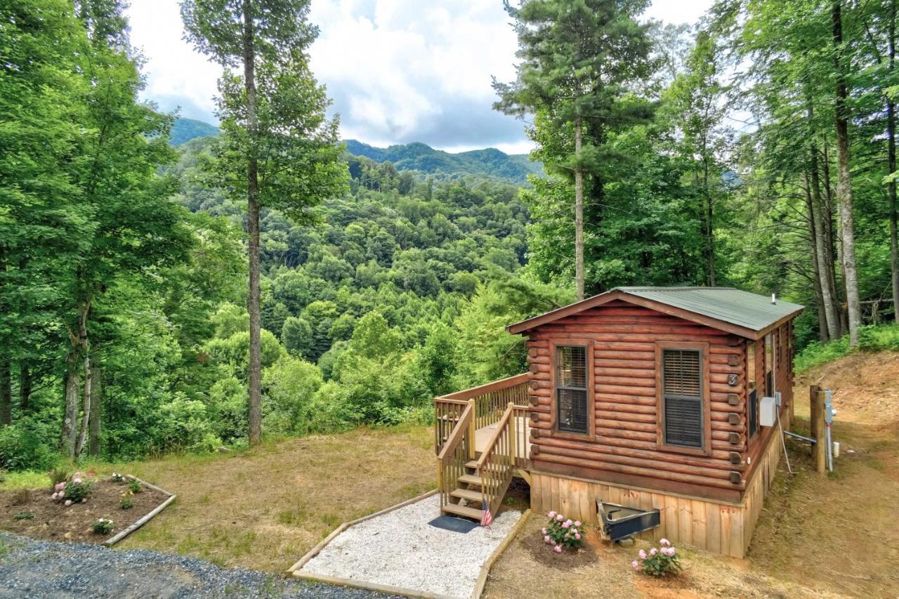 Quaint Log Cabin With Views Near West Jefferson Warrensville ภายนอก รูปภาพ
