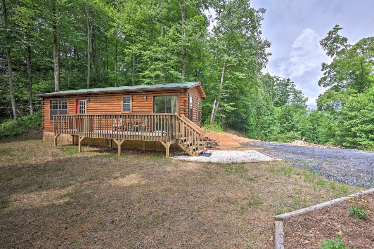 Quaint Log Cabin With Views Near West Jefferson Warrensville ภายนอก รูปภาพ